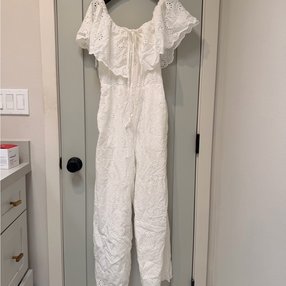 Maeve Anthropologie Athena eyelet jumpsuit - Picture 2 of 7
